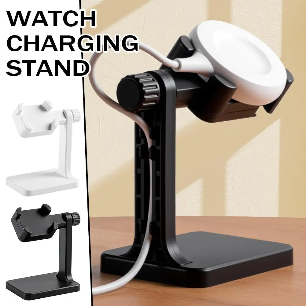 Adjustable Angle Universal Smart Watch Charging Stand Holder Anti‑Slip Stable Desktop Charger Dock Station For Apple Samsung
