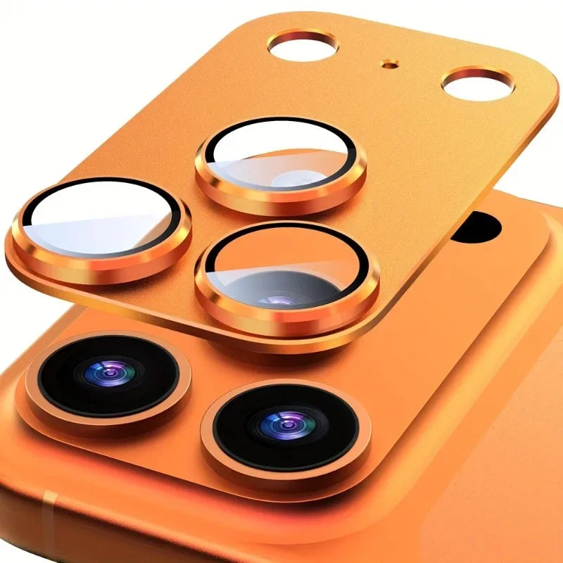 1pc Protective Film for iPhone 17 18 Pro Max/iPhone 17 18 Pro/17 Air 18 Fold Full Coverage Camera Lens Protector Metal Frame