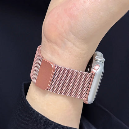 Milanese loop strap For Apple Watch band 11 46mm 44mm 40mm 41mm 42mm 45mm bracelet iwatch series 10 8 7 6 5 4 SE 9 Ultra 3 49mm