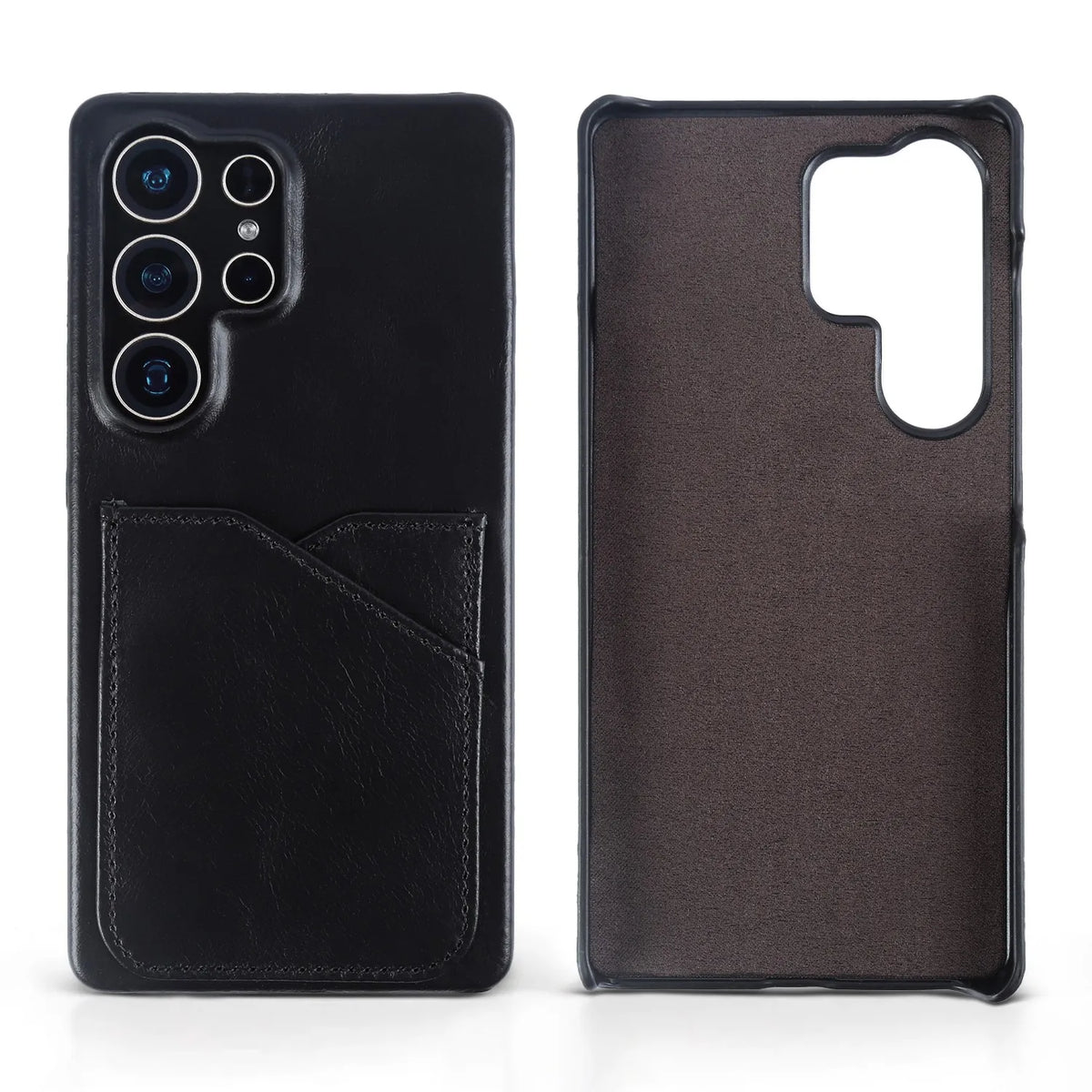Premium Card Slot Genuine Leather Case For Samsung Galaxy S25 Ultra Cases S24 S23 S22 S21 S20 Vintage Phone Back Cover Coque