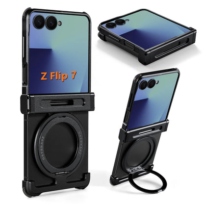 Eary for Samsung Galaxy Z Flip 8 7 6 Case for MagSafe 360° Rotatable Magnetic Kickstand Ultra-Thin Shockproof Protective Cover