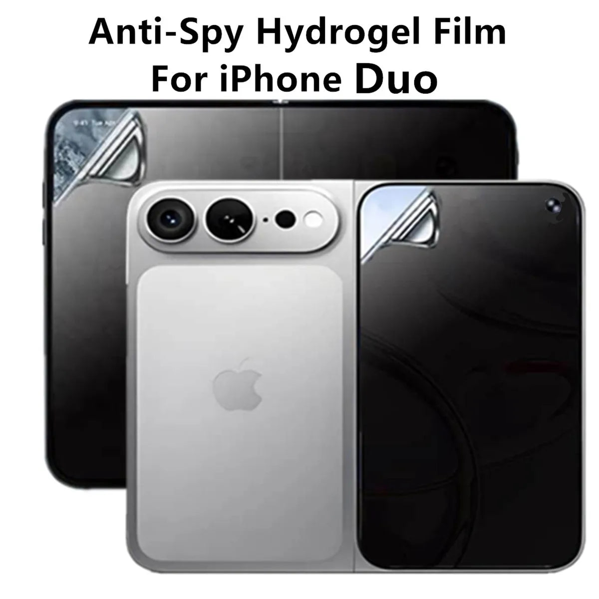 Matte / HD Anti-Shatter Privacy Hydrogel Film For Apple iPhone Duo IPhoneDuo 18 Fold Anti-Spy Soft Inner Outer Screen Protector