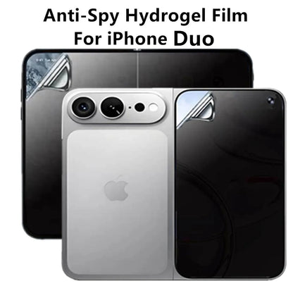 Matte / HD Anti-Shatter Privacy Hydrogel Film For Apple iPhone Duo IPhoneDuo 18 Fold Anti-Spy Soft Inner Outer Screen Protector