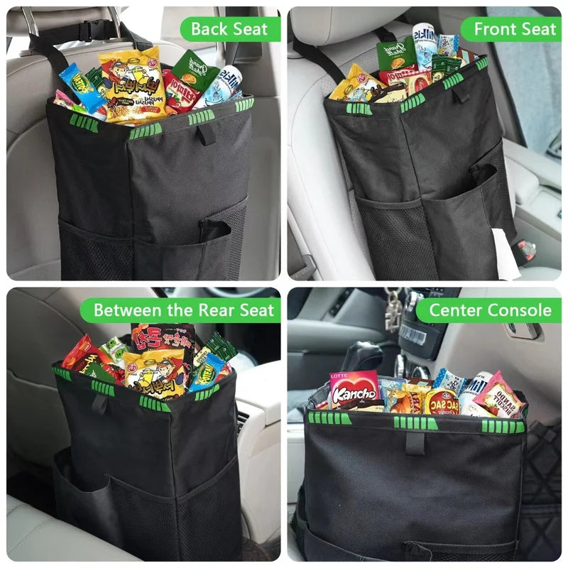 Waterproof Car Trash Can Foldable Large Capacity Hanging Car Trash Bin Rubbish Container Waste Organizer for Car Accessories