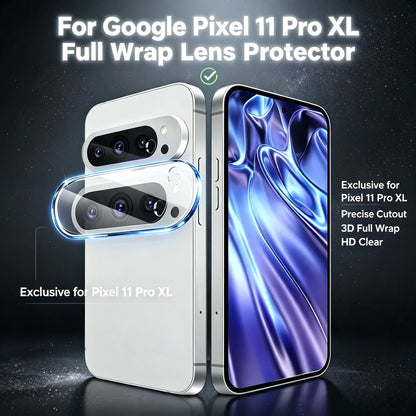 1-3Pcs HD Rear Camera Lens Tempered Glass Protector Film For Google Pixel 11 10 9 Pro XL 10A 9A 8 Pro Anti-Wear Anti-Scratch Cap