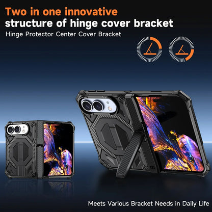 Case For iphone Duo，Magnetic Magsafe Anti Drop Kickstand Central Axis Slim Fit Protection Cover phone accessories