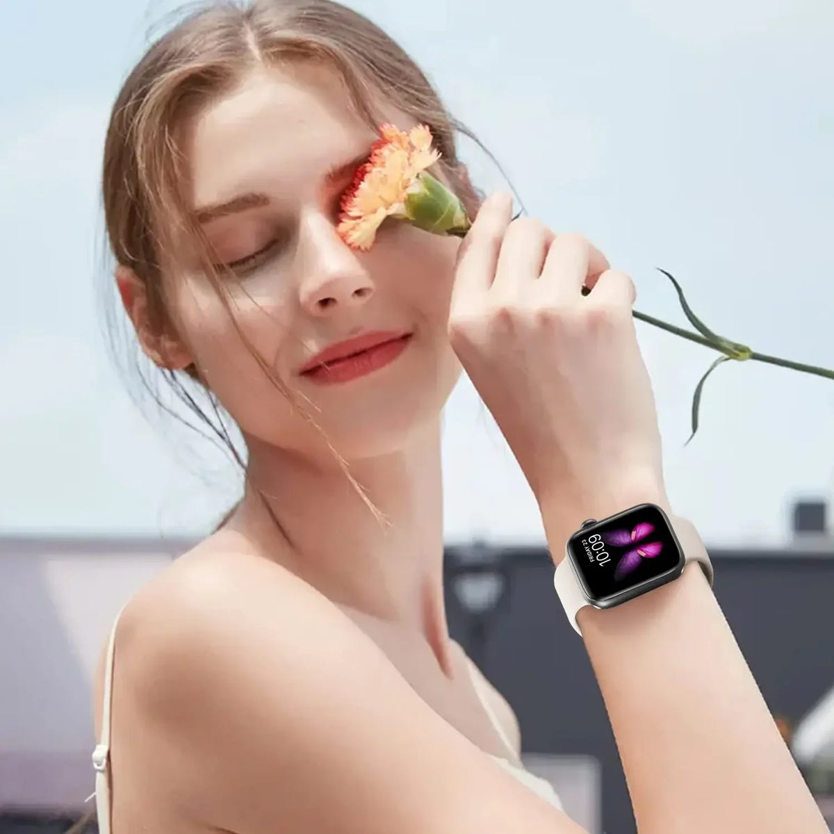 Sport Bands for Apple Watch Strap Ultra SE Series 10 4 3 46mm/38mm/40mm/45mm 49mm 41mm/42mm/44mm Silicone iWatch Band 9 8 7 6 5