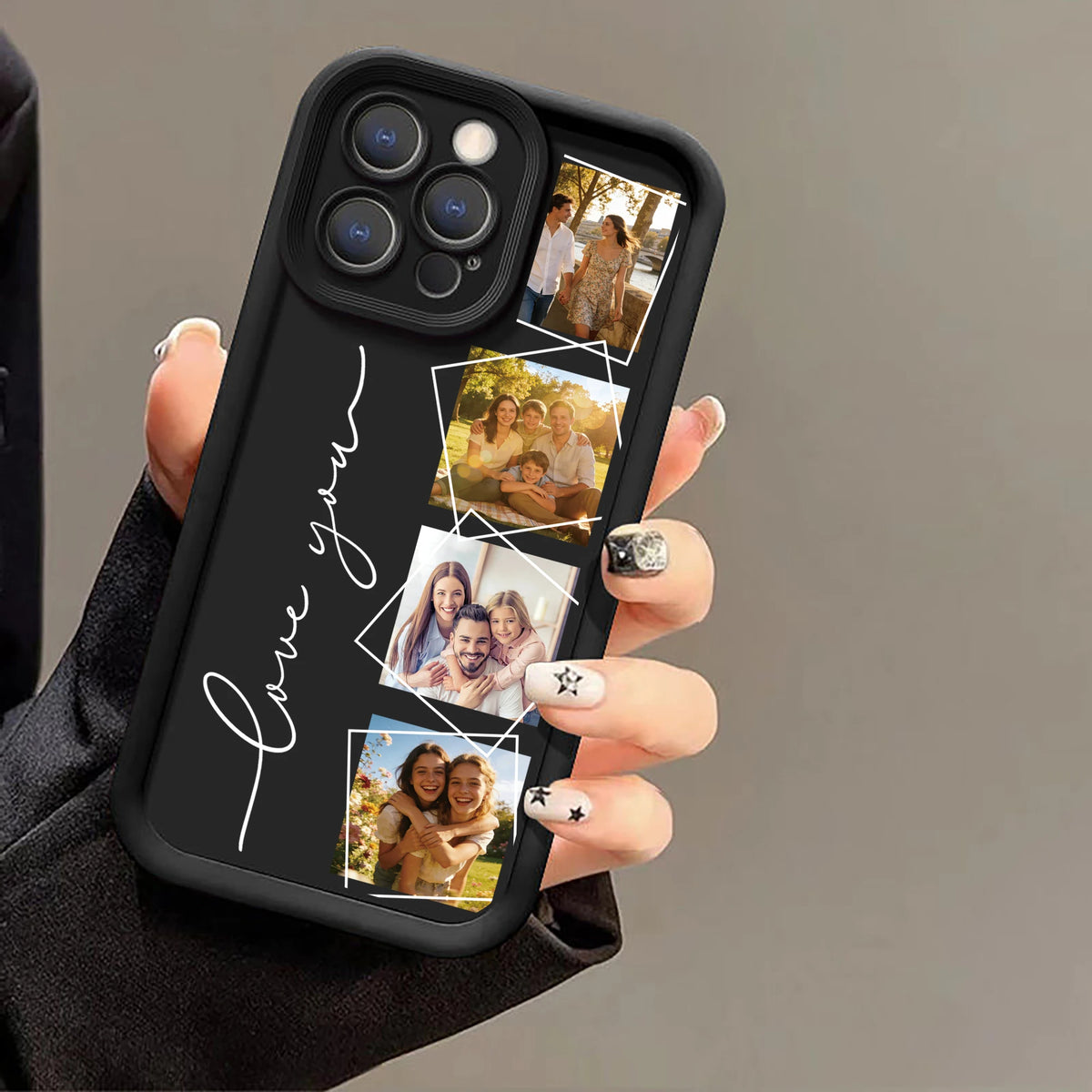 Personalized Custom Multiple Photo Phone Case for iPhone18 17 16 15 14 13 12 11 Pro Max Air Plus Stylish Soft TPU Cover