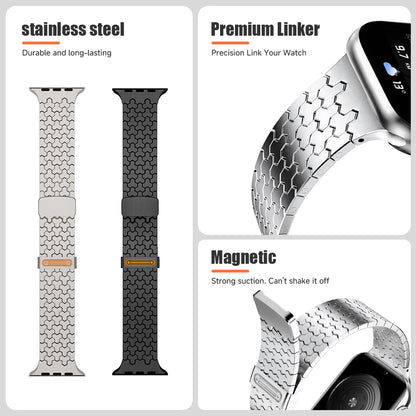 Stainless Steel Strap for Apple Watch Band 46/45/44mm 41/40mm Magnetic Bracelet Iwatch Series 11 10 9 8 7 SE3 Ultra 49mm Correas