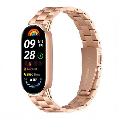 Metal Strap For Xiaomi Band 10 9 8 Belt Smartwatch Stainless Steel Mi Band 9 Bracelet Wristband Miband 11 Watchband Accessories