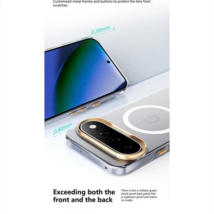 Case For Google Pixel 10 Pro XL 11 10A Pixel11 For MagSafe Magnetic Transparent Ultra Thin Hard PC Phone Cover Simple Shell