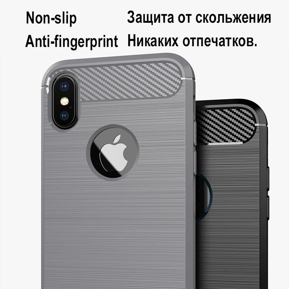 Luxury Shockproof Case For iPhone XS Max X XR 10 7 8 Plus SE 2020 2022 I Phone Back Cover Woman Man Black Blue Red Armor Shell