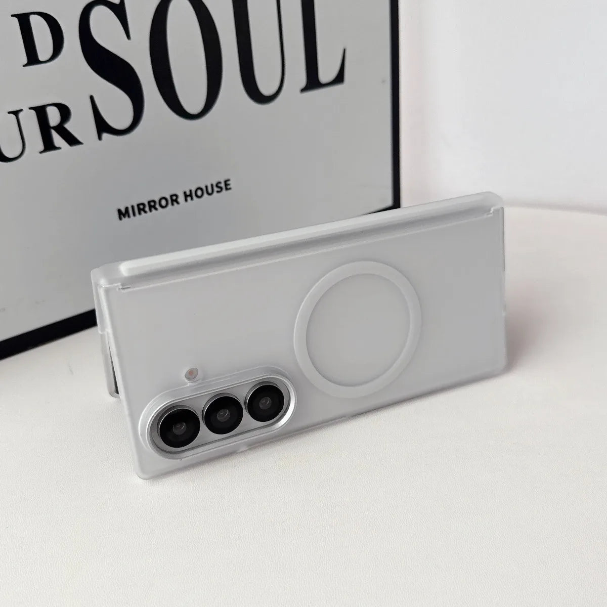 Magnetic Phone Cover for Samsung Galaxy Z Fold8 Ultra Fold 8 7 6 5 Case Bumper for Magsafe Front Matte Frame Hinge Protection
