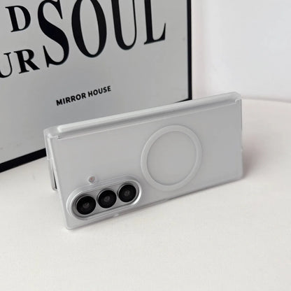 Magnetic Phone Cover for Samsung Galaxy Z Fold8 Ultra Fold 8 7 6 5 Case Bumper for Magsafe Front Matte Frame Hinge Protection