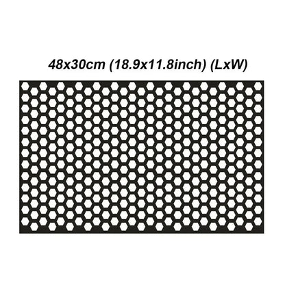 Car Honeycomb Stickers Car Stylish Tail Lights DIY Hollow Protector Decals Auto Rear Lamp Decoration Wrap Film Sticker 48*30cm