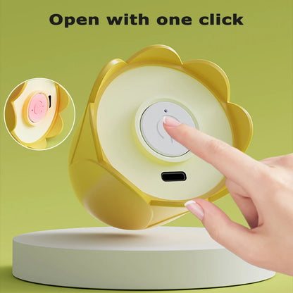 Interactive Cat Toys USB Electric Intelligent Rolling Ball Toy Cats Pet Silicone Automatic Rotate Mouse Tail Kitten Teaser Stick
