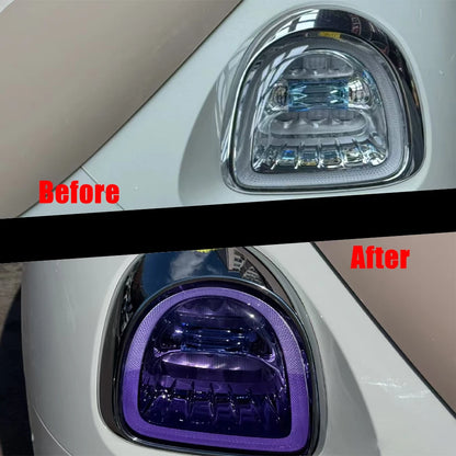 30cmx200cm Car Transparent Light Purple Protector Film Tint Headlight Taillight Wrap Cover Sticker for Motorcycle Car Accessorie