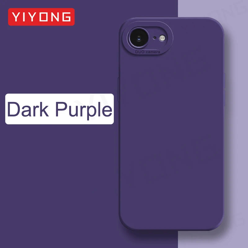 For iPhone16e Case YIYONG Luxury Silky Feel Liquid Silicone Soft Cover For iPhone 16e 16 Pro Max iPhone16 Plus 16+ Phone Cases