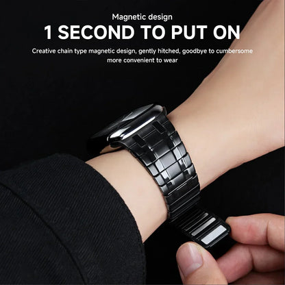 Stainless Steel Magnetic Band for Apple Watch Ultra 2 49mm iWatch Series 9 8 7 6 5 4 SE 45mm 44mm 42mm Loop Bracelet