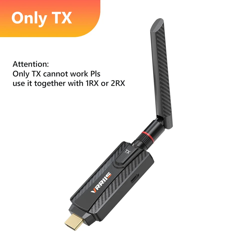 200M Wireless Hdmi Video Transmitter and Receiver 5G Mini Extender TV Stick for Conference, Office, Projector and Home Camera