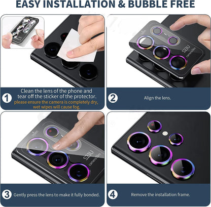 For Samsung Galaxy S26 Ultra S26 Plus S25 Ultra Camera Lens Protector Tempered Glass Camera Cover Screen Protector Metal Scratch