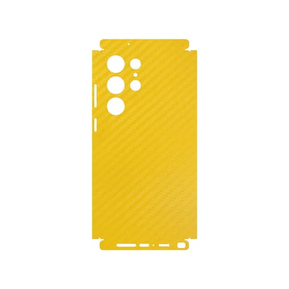 3D Carbon Fiber Skin Grain Full Body Phone Sticker For SAMSUNG GALAXY S25 S24 + S23 Ultra S23 Plus S22 A55 Back +Sides Wrap Film