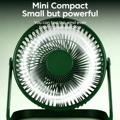 Mini USB Desktop Fan Portable 360° Adjustable Small Fan For Student Dormitory Computer Summer Gadget Home Desk Office