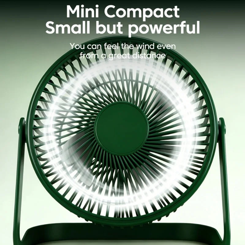 Mini USB Desktop Fan Portable 360° Adjustable Small Fan For Student Dormitory Computer Summer Gadget Home Desk Office
