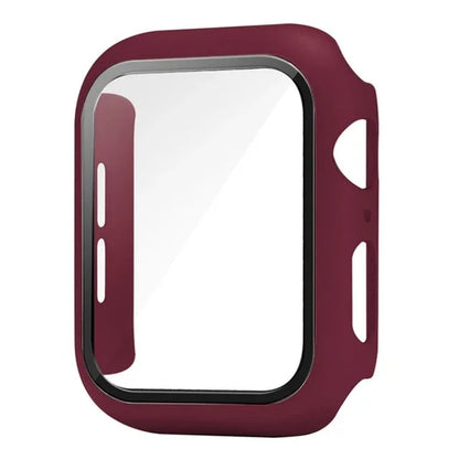 Glass+Cover For Apple Watch case 10 9 8 7 6 SE 5 iWatch Accessorie Screen Protector iWatch series 46mm 44mm 40mm 41 45mm 38 42mm