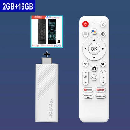Android TV Stick H96 Max H313 Allwinner Quad Core 4K Wifi6 BT Voice Assistant Remote Control Media Player Smart TV Box