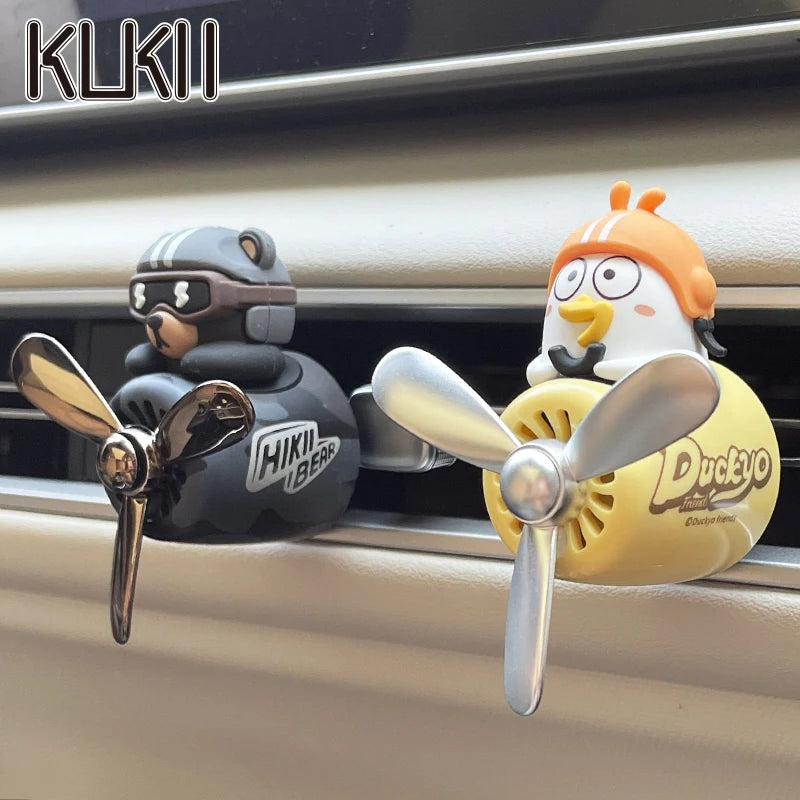 No perfume DIY fragrance cute duck pilot car air fresheners vent clip aroma diffuser interior accessories decorations ornaments