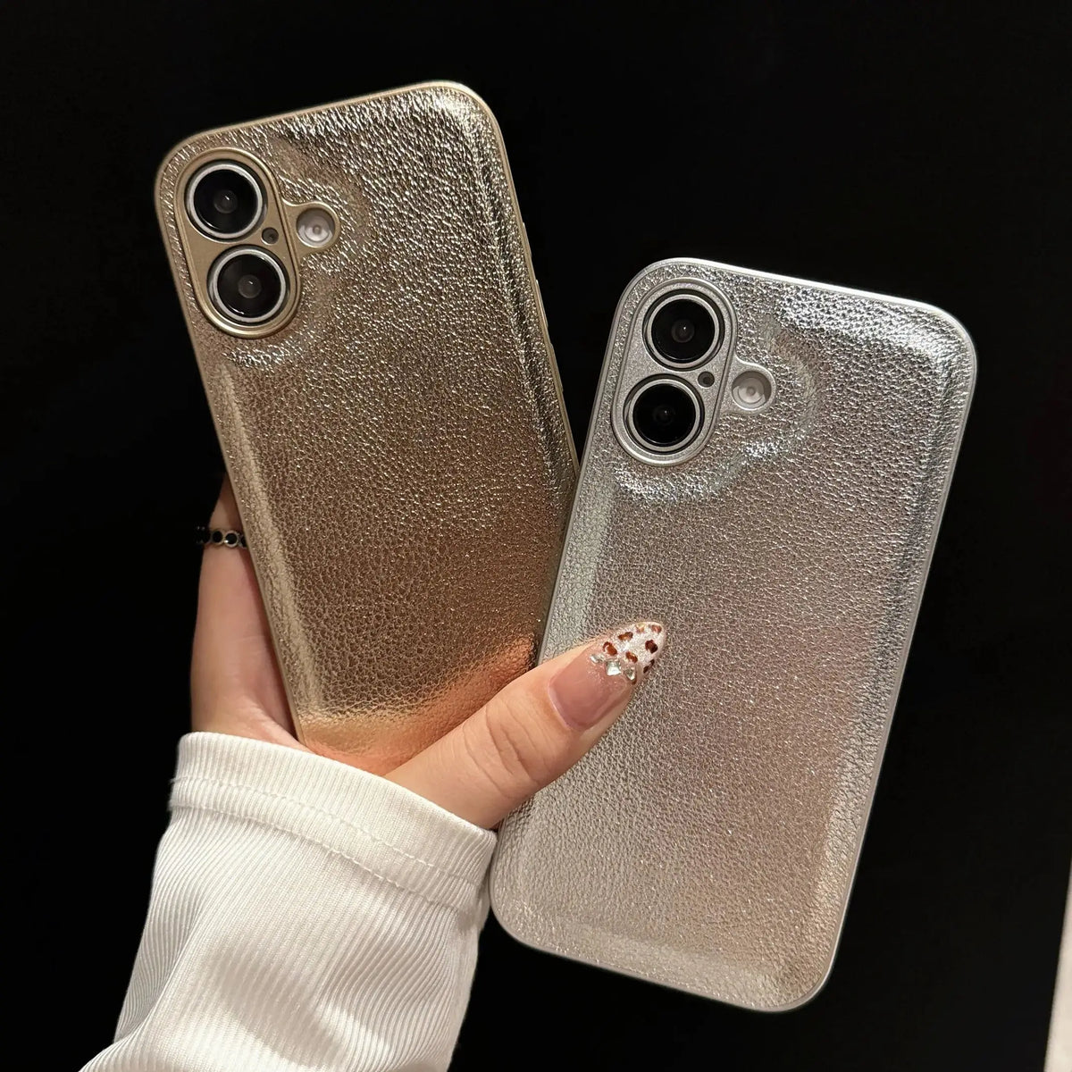 Leather Texture Shockproof Case For iPhone 16 15 14 13 12 Mini 11 Pro XS Max X XR 7 8 Plus SE Plain Matte Silicone Cover Bumper