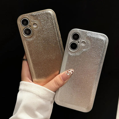 Leather Texture Shockproof Case For iPhone 16 15 14 13 12 Mini 11 Pro XS Max X XR 7 8 Plus SE Plain Matte Silicone Cover Bumper