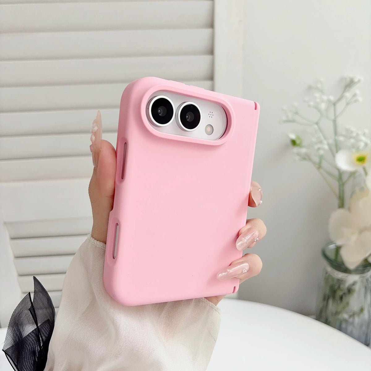 Luxury silicone For Magsafe Magnetic phone case, for iPhone Duo anti drop protective case, supports wireless charging Cover