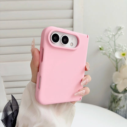 Luxury silicone For Magsafe Magnetic phone case, for iPhone Duo anti drop protective case, supports wireless charging Cover