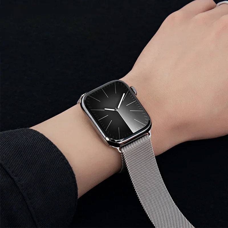 Milanese loop strap For Apple Watch band 11 46mm 44mm 40mm 41mm 42mm 45mm bracelet iwatch series 10 8 7 6 5 4 SE 9 Ultra 3 49mm
