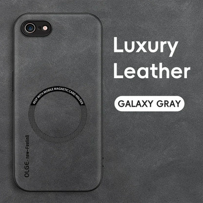 Magnetic Retro Leather Case For iPhone 16E 7 8 Plus SE 2020 2022 iPhone8 Plus Wireless Charging Phone Case Cover