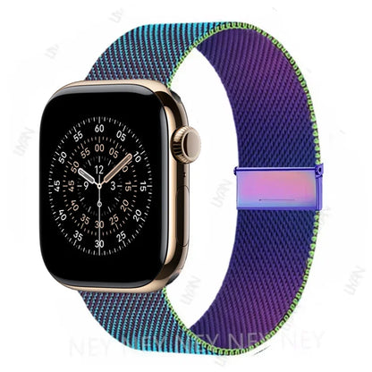 Milanese loop strap For Apple Watch band 11 46mm 44mm 40mm 41mm 42mm 45mm bracelet iwatch series 10 8 7 6 5 4 SE 9 Ultra 3 49mm