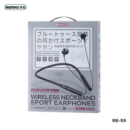 Remax Wireless Neckband Sport Earphone Bluetooth 5.3 Headphone With Mic For Call Music Sport