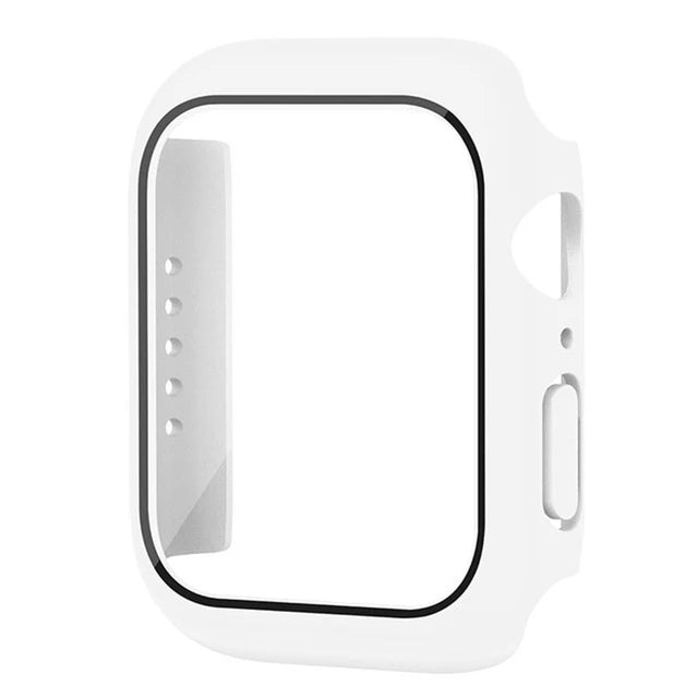 Glass+Cover For Apple Watch case11 10 9 8 7 6 SE 5 Ultra Accessorie Screen Protector iWatch serie 44mm 40mm 49 41 45mm 42mm 46mm