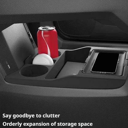 Lower Center Console Organizer Tray For Chery Fulwin T9 Tiggo 9 8L 2025 2026 Silicone Storage Box Insert Non-Slip Interior F1C0