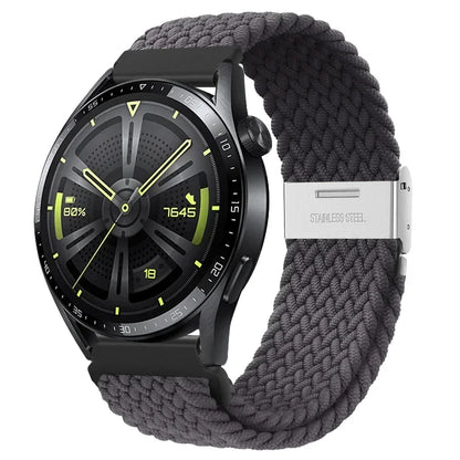 20 22mm Strap for Samsung Galaxy Watch 7 6 5 4 Band 40/44mm 5Pro Active 2 Gear S3 Braided Elastic Bracelet for Huawei GT2/3 4Pro