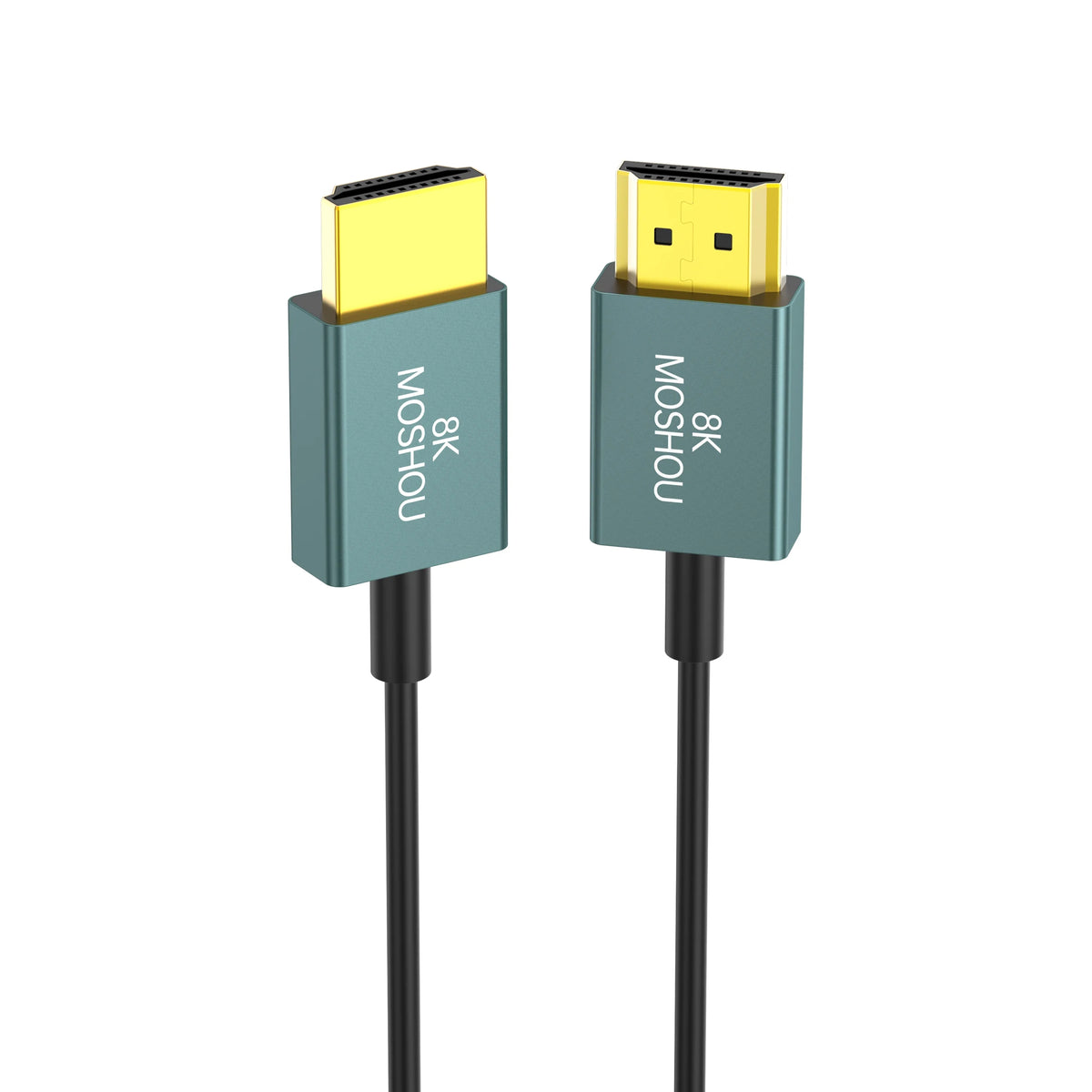 MOSHOU Ultra Thin 8K HDMI 2.1 90 Degree Down Angle Cable Flexible Slim High Speed Cord Support 4K@120Hz 8K@60Hz for TV HDTV PS5