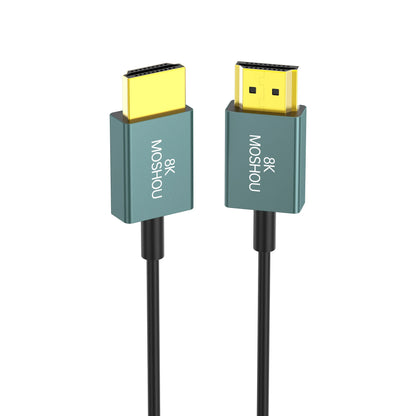 MOSHOU Ultra Thin 8K HDMI 2.1 90 Degree Down Angle Cable Flexible Slim High Speed Cord Support 4K@120Hz 8K@60Hz for TV HDTV PS5