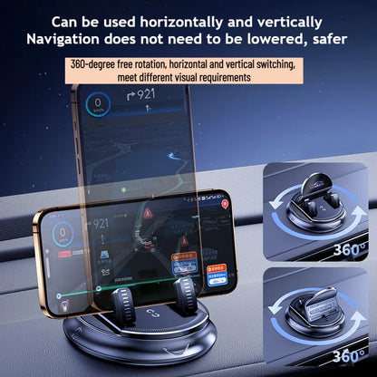 360 Degree Rotating Car Mobile Holder Sticky Suction Cup Phone Stand for Dashboard Multi Purpose Use in Auto and House Accessory