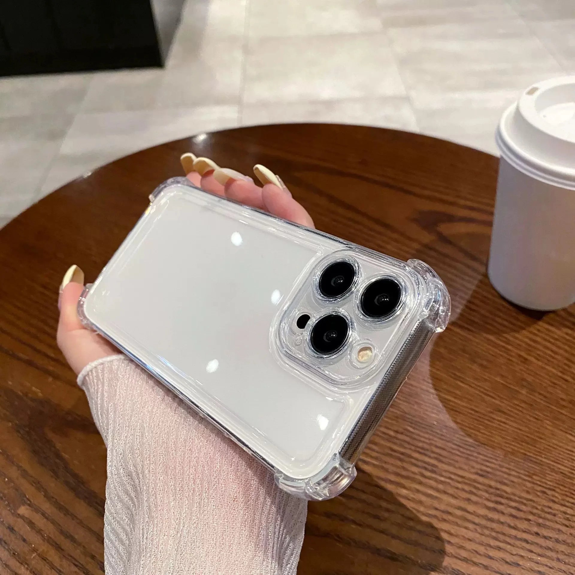 Four Corner Airbag Protection Drop Precision Hole Shockproof Case For iPhone 17 16 15 14 13 12 11 Pro Max Mini 7 8 Plus SE Air