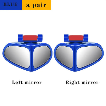 1 Pair 360 Degree HD Car Blind Spot Mirror Rotatable Adjustable Wide Angle Exterior Automobile Rear View Mirror Parking Mirrorb