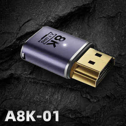 8K HDMI-compatible 2.1 Cable Connector Adapter 270 90 Degree Angle 2 Pieces Male To Female Converters Cable Adaptor Extender 3D