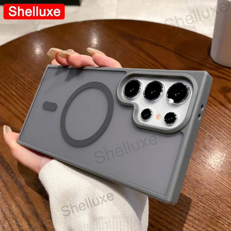 S26 Ultra Magnetic Matte Case Shelluxe Clear Hard Back Cases For Samsung Galaxy S26 S25 S24 S23 S22 Plus Ultra Shell Phone Cover