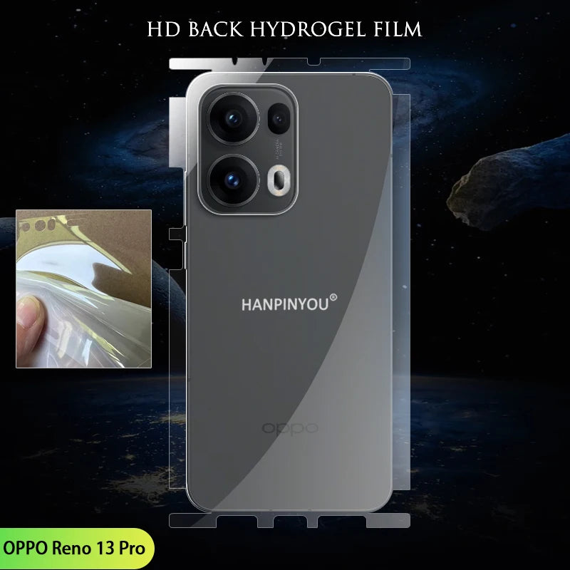 For OPPO Reno 15 14 13 Pro Max 15c Wrap Edge Soft TPU Ultrathin Scratch Repair HD/Matte Back Hydrogel Film Full Cover Protector